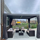 Aluminum Louvered Pergola - Gray