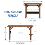 14×10 Ashland Pergola