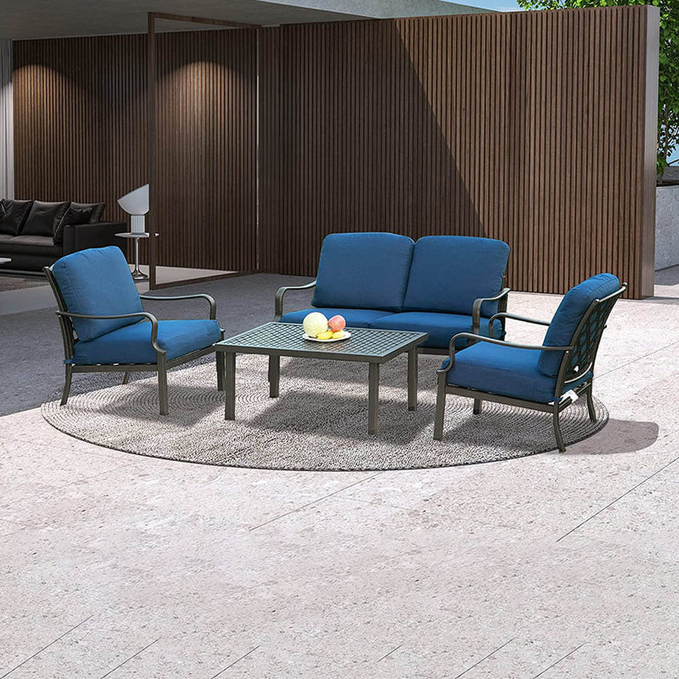 4 Pcs Outdoor Sofa Set