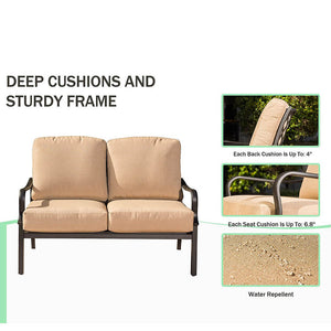 4 Pcs Outdoor Sofa Set
