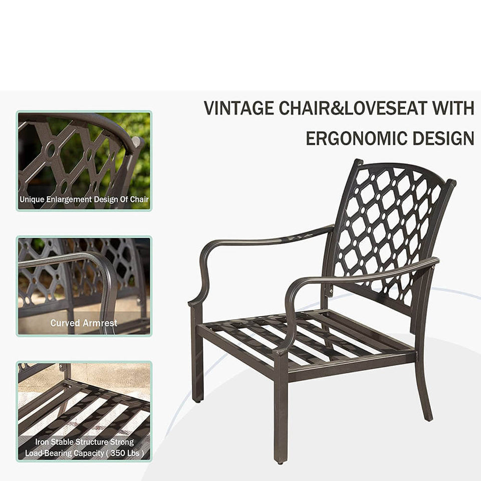 4 Pcs Outdoor Sofa Set