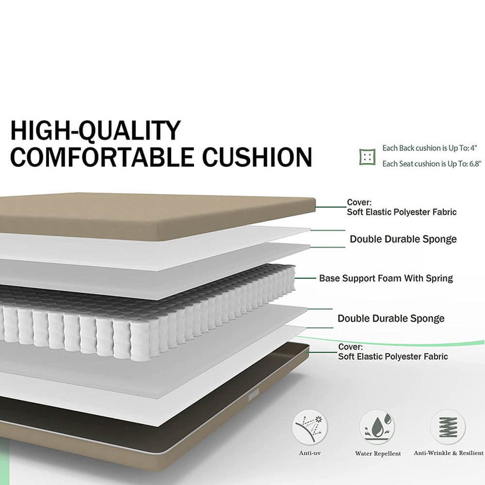 4 Pcs Outdoor Sofa Set