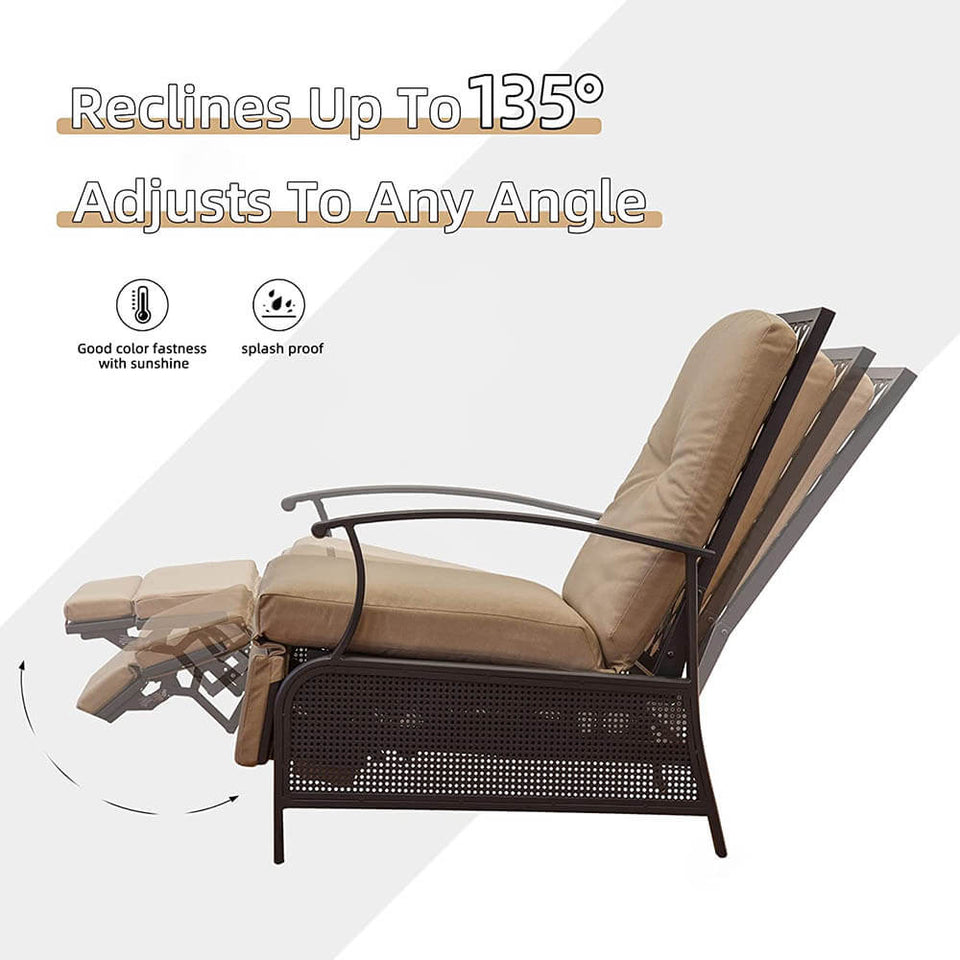 Adjustable Patio Recliner Chair
