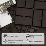 Checked Patio Interlocking Deck Tiles 27Pcs
