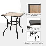 3 Piece Patio Bar Set with Cushion