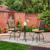 3 Piece Patio Bar Set with Cushion