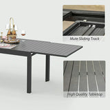 Extendable Aluminum Outdoor Dining Table