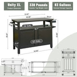 Grill Cart Brown