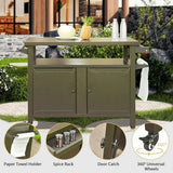 Grill Cart Brown