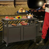 Grill Cart Brown