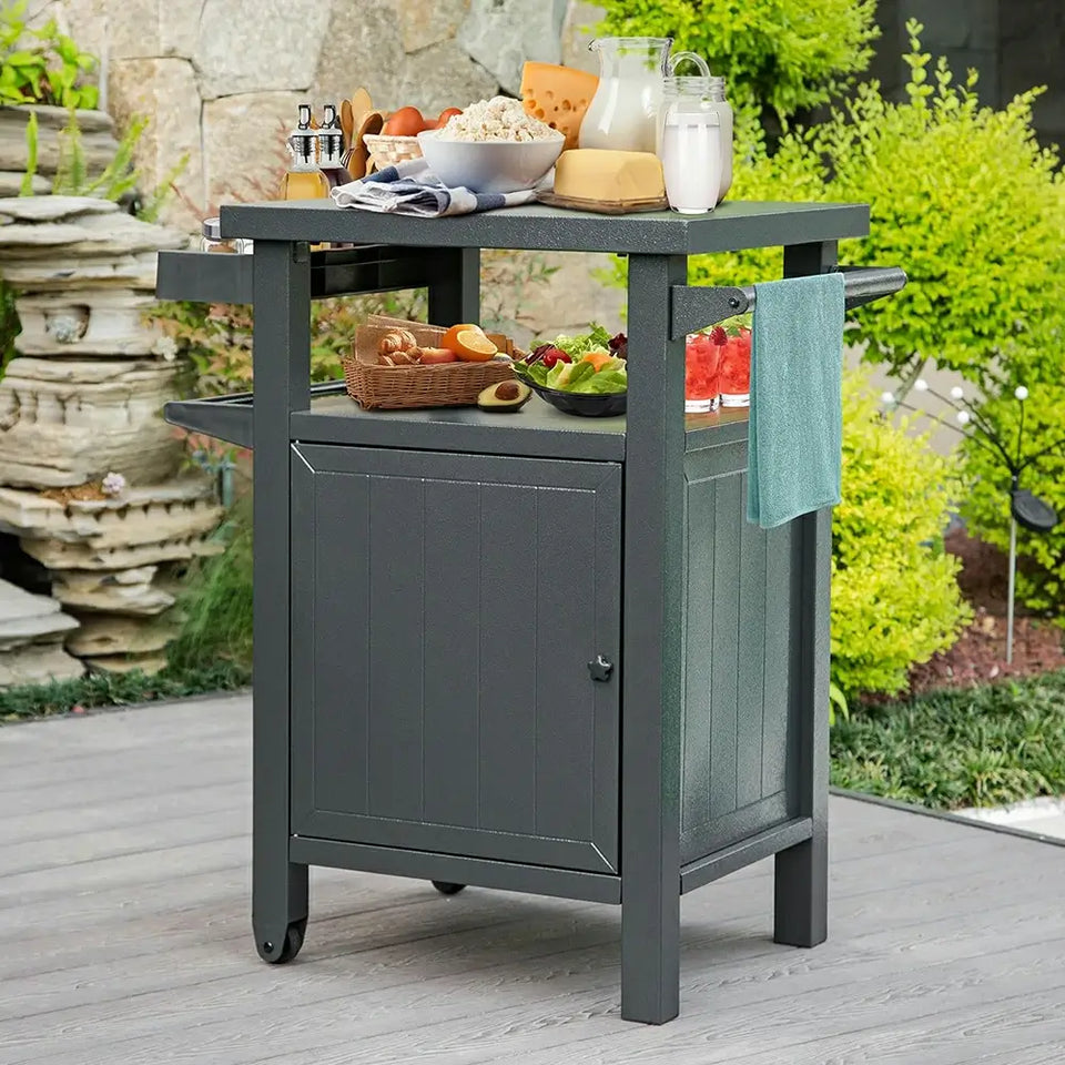 Grill Cart Brown