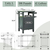 Grill Cart Brown