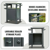 Grill Cart Brown