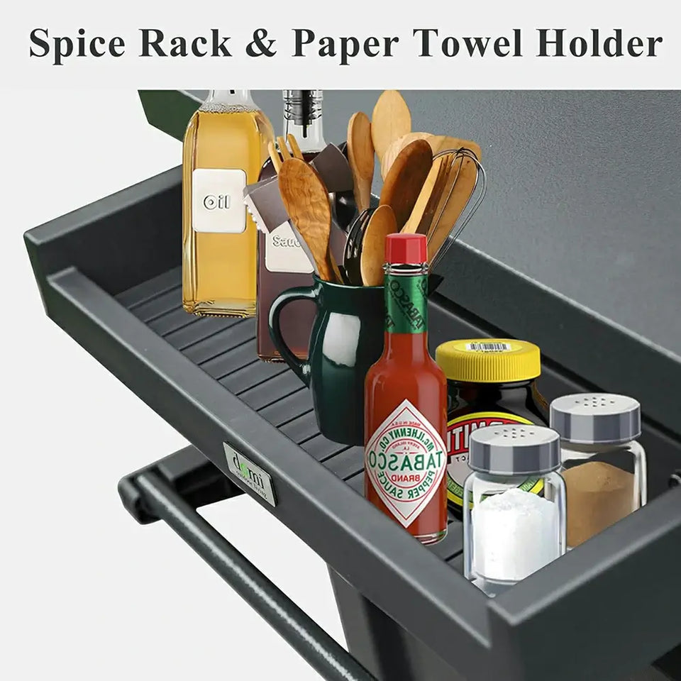 Grill Cart Brown