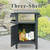 Grill Cart Brown