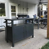 Grill Cart Brown