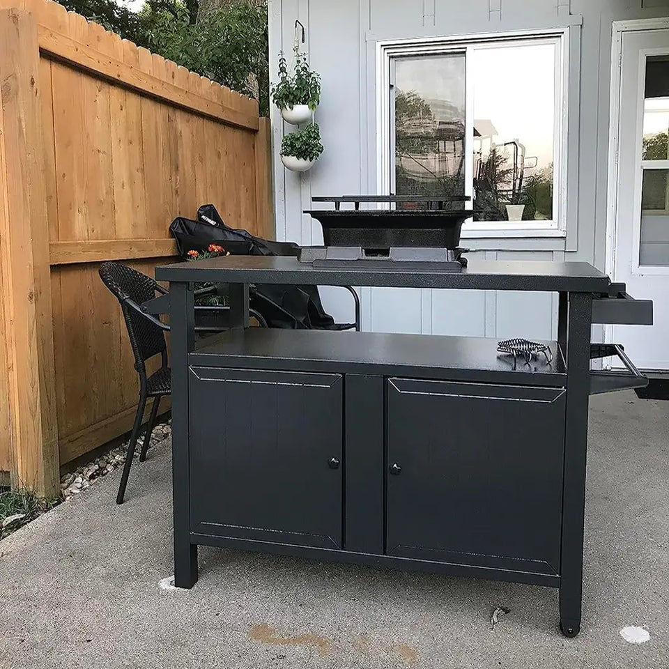 Grill Cart Brown