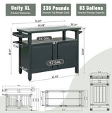 Grill Cart Brown