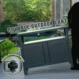 Grill Cart Brown