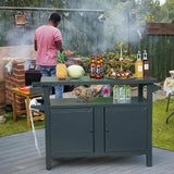 Grill Cart Brown