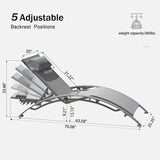 Lounge Chair Set (2 Chairs) - Curved Design
