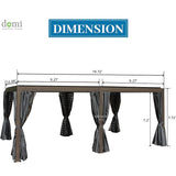 Aluminum Louvered Pergola - Brown