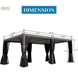 Aluminum Louvered Pergola - Gray