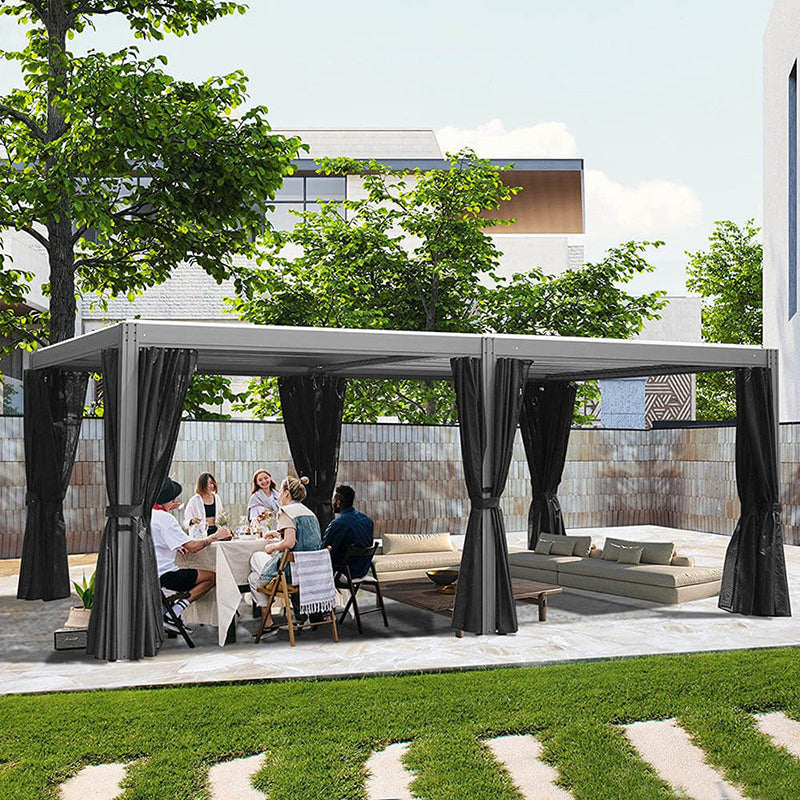 Aluminum Louvered Pergola - Gray