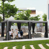 Aluminum Louvered Pergola - Gray