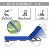 Armless Outdoor Chaise Lounge