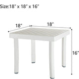 Armless Outdoor Chaise Lounge