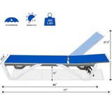 Armless Outdoor Chaise Lounge
