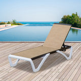 Armless Outdoor Chaise Lounge