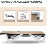 Armless Outdoor Chaise Lounge