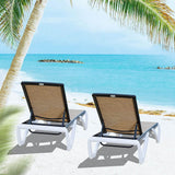 Armless Outdoor Chaise Lounge