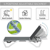 Armless Outdoor Chaise Lounge