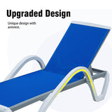 Aluminum Chaise Lounge with Arm