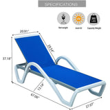 Aluminum Chaise Lounge with Arm