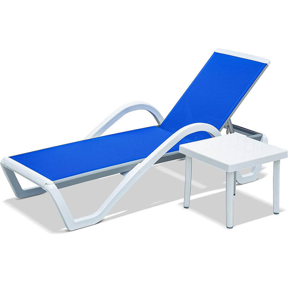 Aluminum Chaise Lounge with Arm