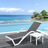 Aluminum Chaise Lounge with Arm