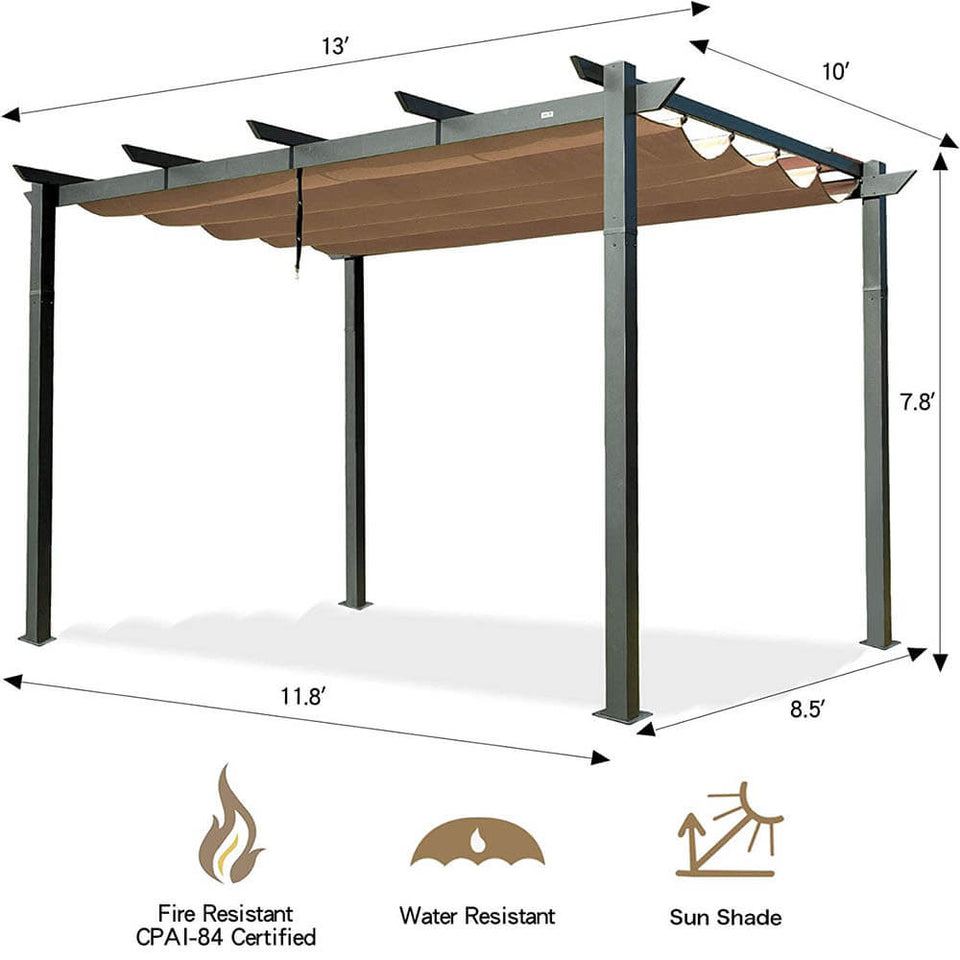 Aluminum Outdoor Retractable Pergola