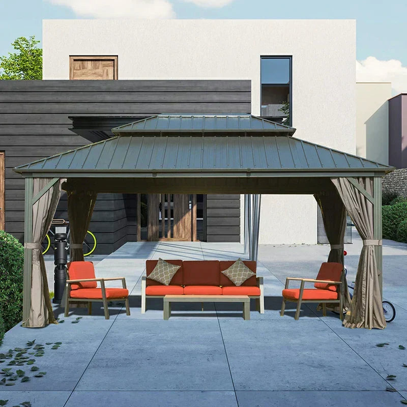 Hardtop Gazebo Classic W/ Netting & Curtain