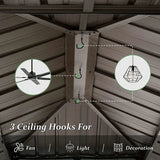 Wood Gazebo with Galvanized Steel Roof - Cedar Post