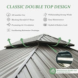 Wood Gazebo with Galvanized Steel Roof - Cedar Post