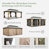 Wood Gazebo with Galvanized Steel Roof - Cedar Post