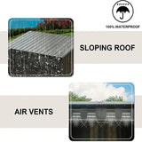 Outdoor Storage Shed Sloping Roof