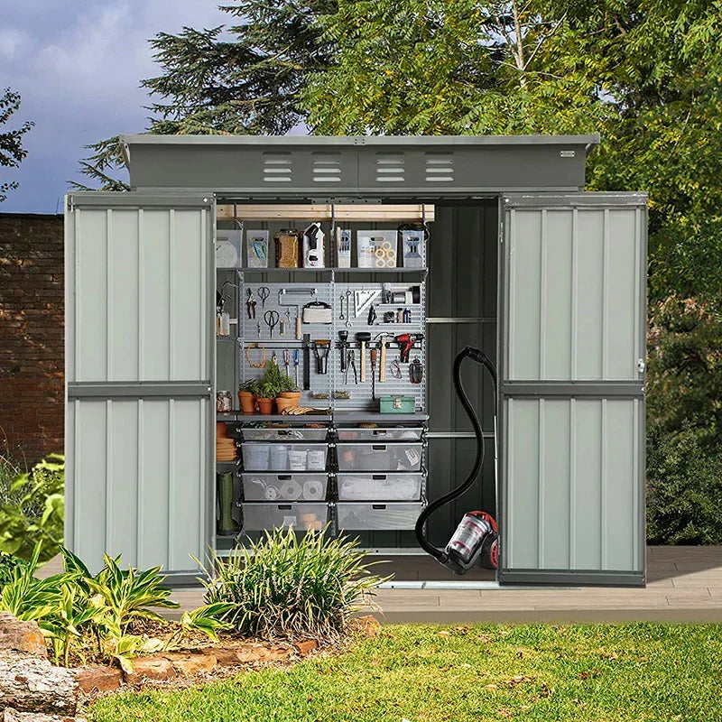 Outdoor Storage Shed Sloping Roof