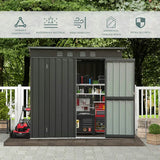 Outdoor Storage Shed Sloping Roof