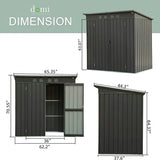 Outdoor Storage Shed Sloping Roof