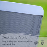 Patio Chaise Lounge Sunbathing Chair Set of 3 (2 Chairs + 1 Table)